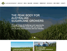 Tablet Screenshot of canegrowers.com.au